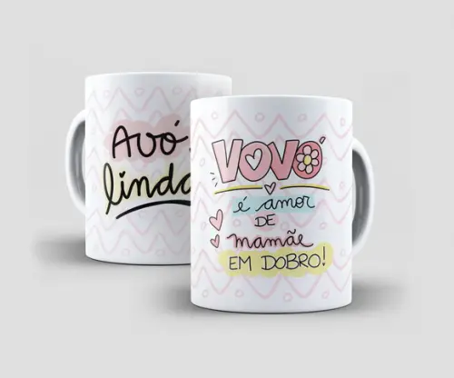 Caneca - Vovó É Amor de Mãe em Dobro