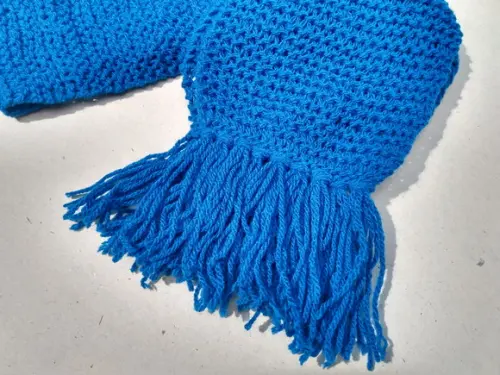 Cachecol em Lã - Azul