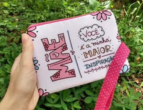 Necessaire em Tecido Personalizada Mãe