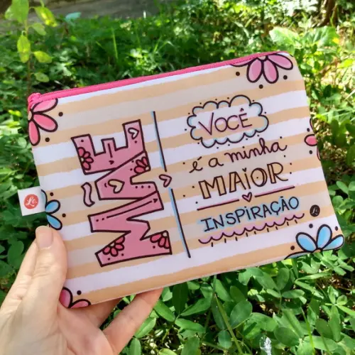 Necessaire em Tecido Personalizada Mãe