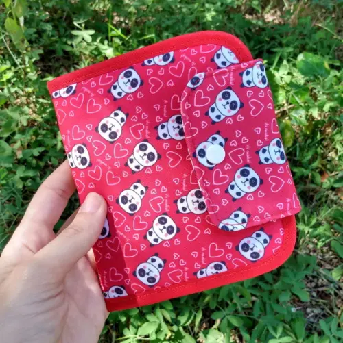Carteira - Pandas - Vermelha