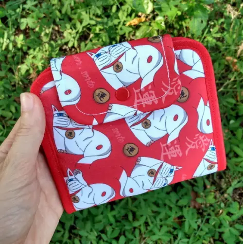 Carteira - Maneki Neko - Vermelha