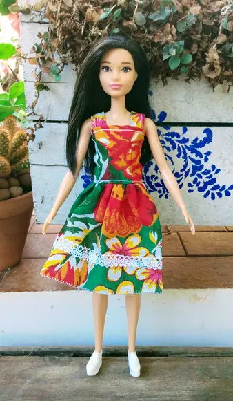 Vestido Barbie - Floral Chita