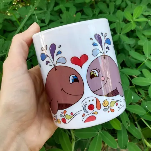 Caneca Casal de Baleinhas