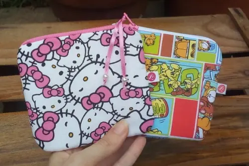 Duplinha Necessaire | Porta Moedas Hello Kitty + Garfield