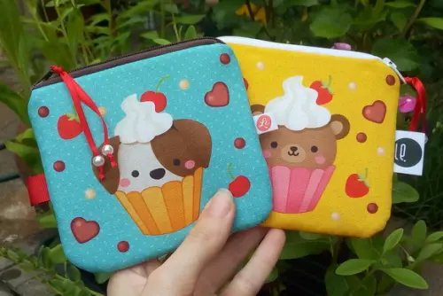 Duplinha | Porta Moedas Cupcake (meia Tigela)