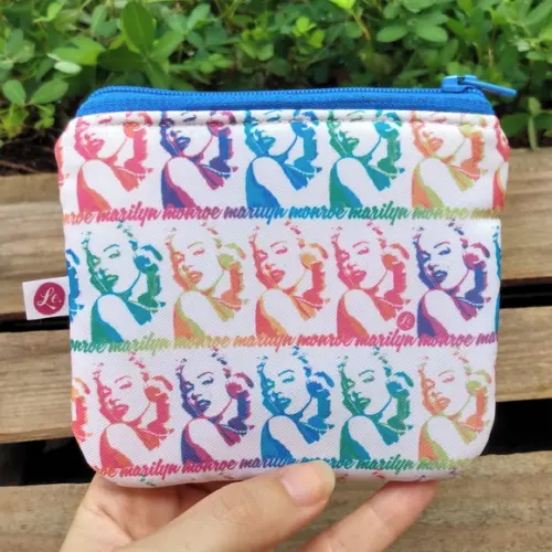 Porta Moedas em Tecido Estampa Marilyn