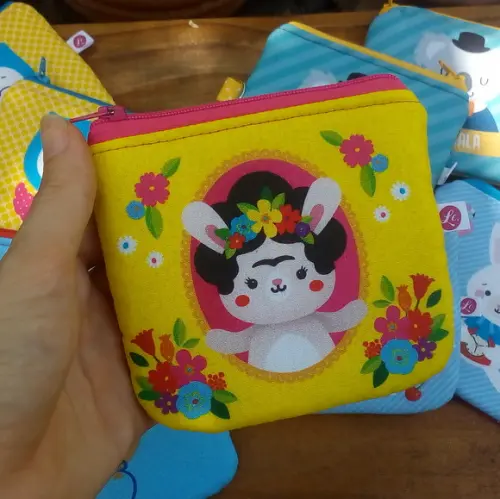 Porta Moedas em Tecido - Frida (meia Tigela)