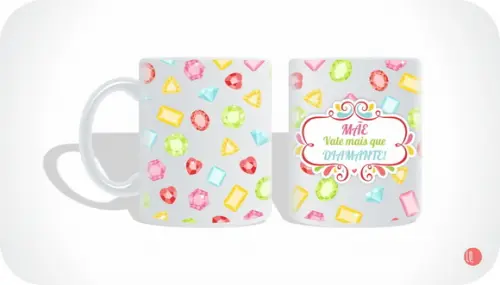 Caneca Mãe Vale Mais Que Diamante