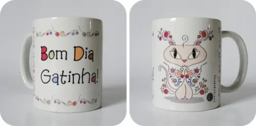 Caneca Bom Dia Gatinha | Francisca