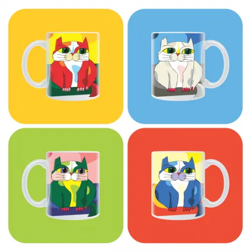 Conjunto de Canecas os Gatos de Aldemir