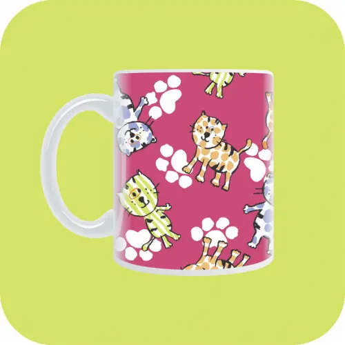 Caneca Gatinhos | Rosa