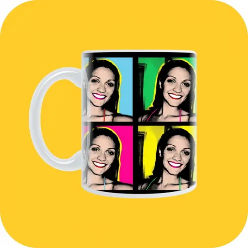 Caneca Pop Art - com Foto Personalizada