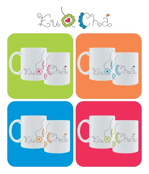 Conjunto de Canecas Eu S2 Chá