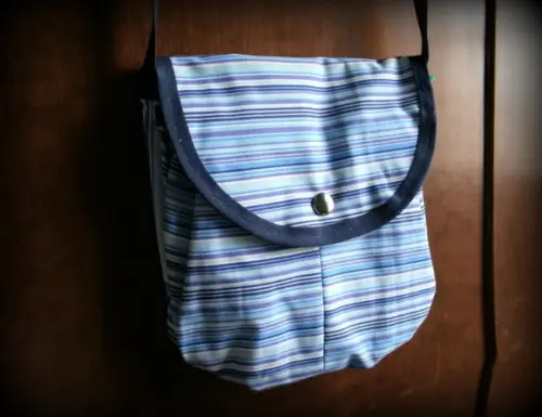 Bolsa Listrada Azul
