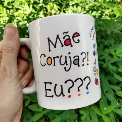 Caneca Mãe Coruja .vovó, Tia ou Madrinha