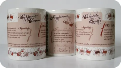 Canecas Receitas com Café
