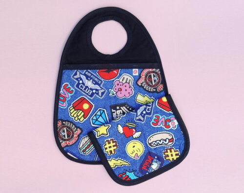 Kit Carro: Lixeirinha + Porta Documentos Jeans Pop