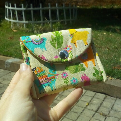 Mini Porta Moedas Lhamas