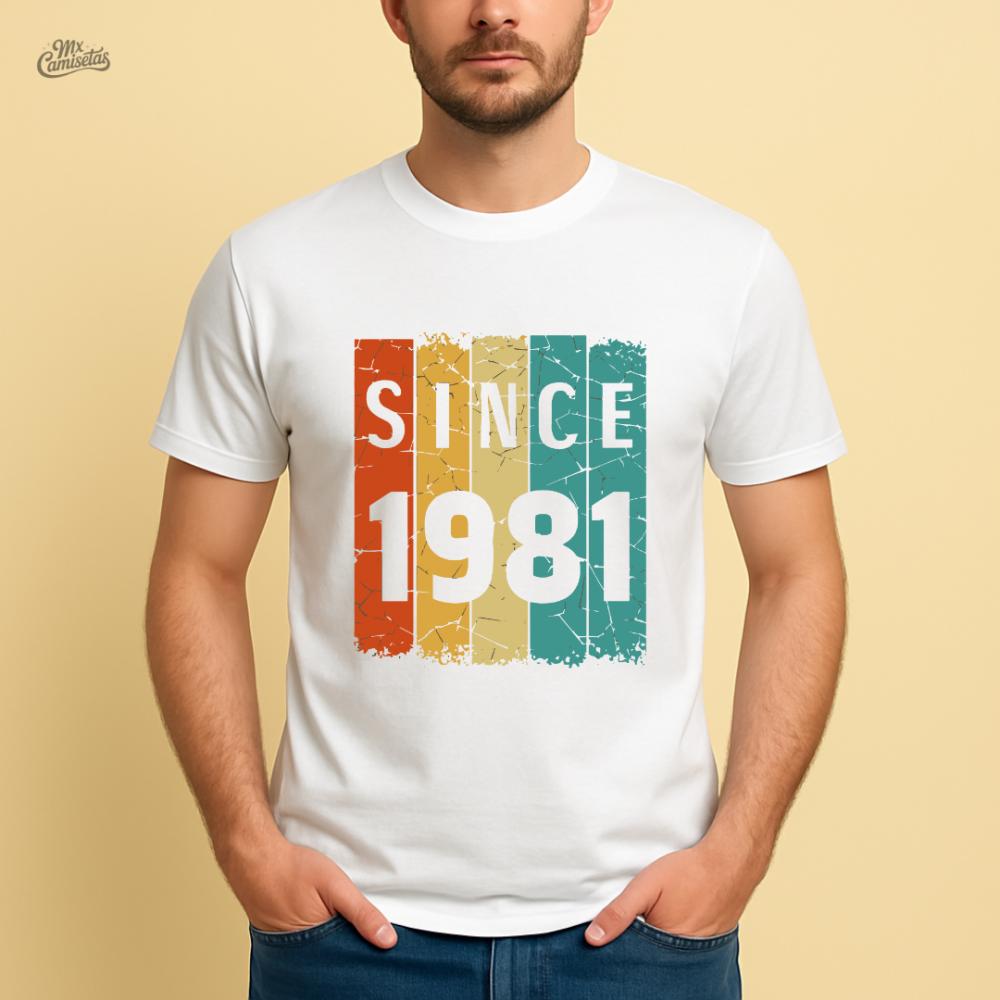 Camiseta Artesanal Masculina Since 1981 – Presente Criativo