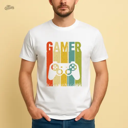 Camiseta Gamer Retrô Personalizada