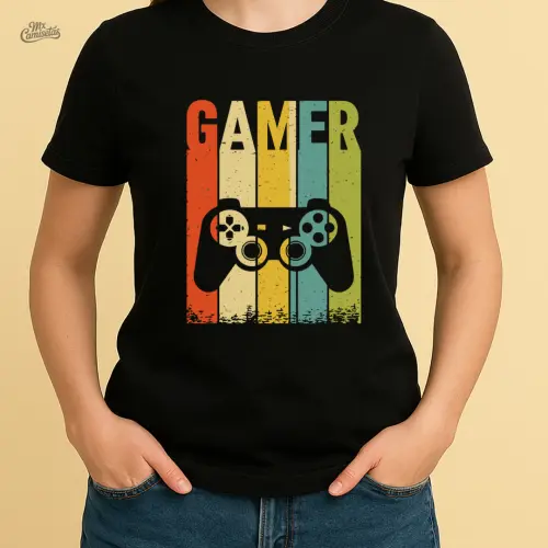 Camiseta Gamer Retrô Personalizada