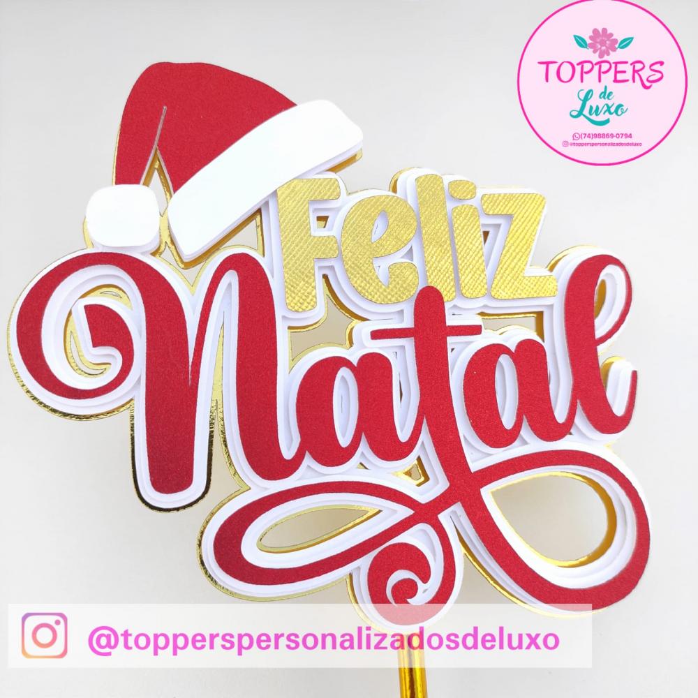 Arquivo de Corte Topo de Bolo - Natal