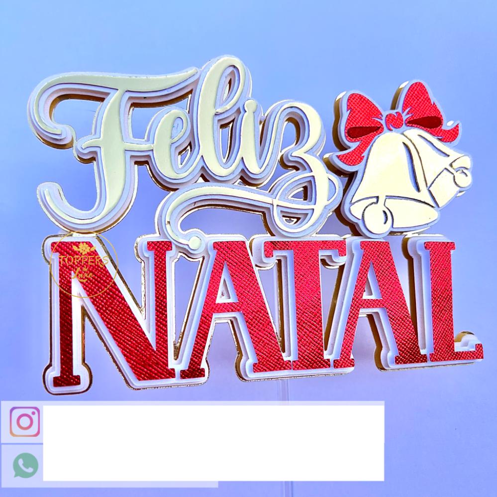 Arquivo de Corte Topo de Bolo - Natal