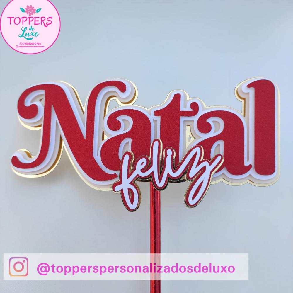 Arquivo de Corte Topo de Bolo - Natal