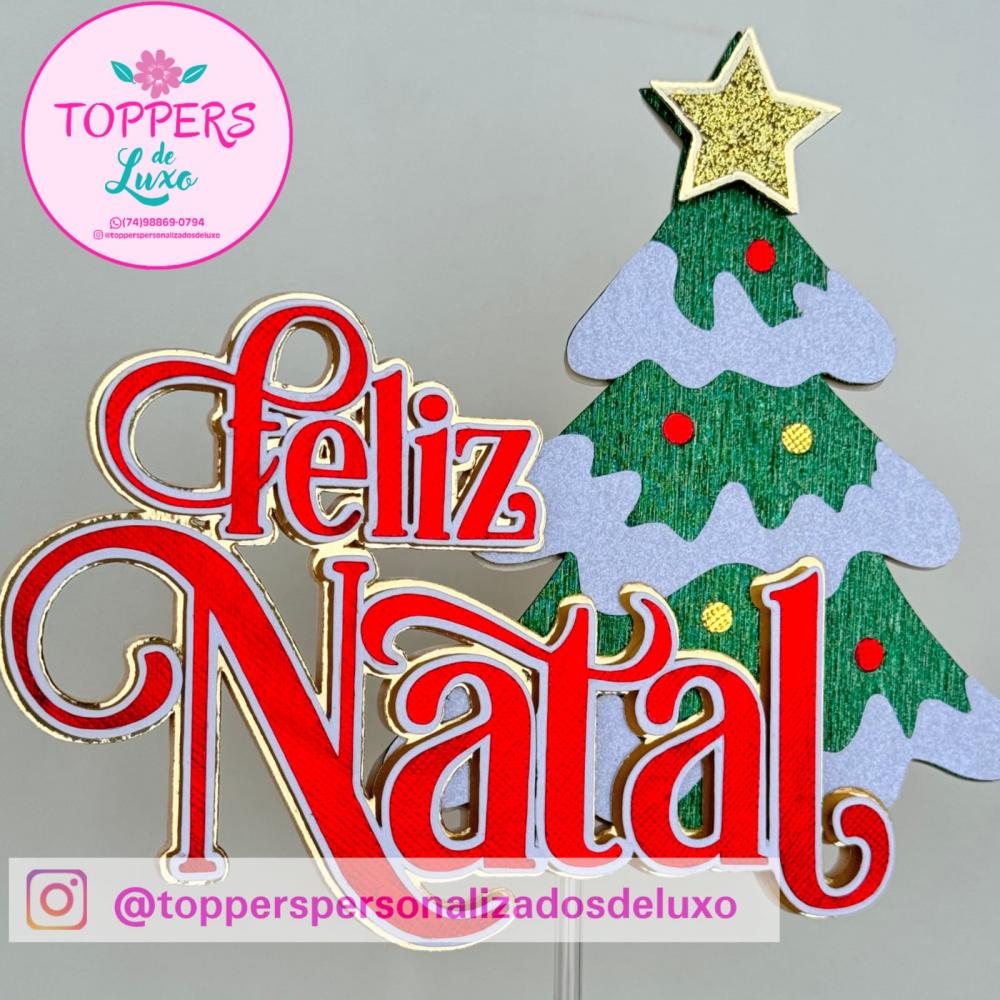 Arquivo de Corte Topo de Bolo - Natal