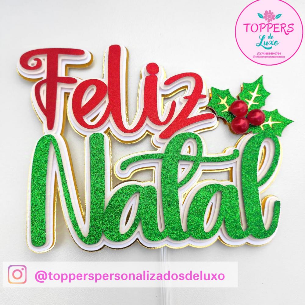 Arquivo de Corte Topo de Bolo - Natal