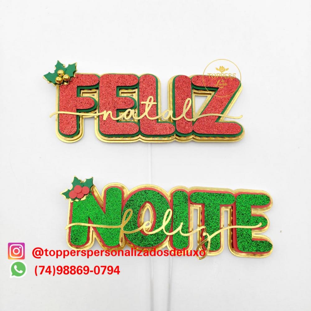 Arquivo de Corte Topo de Bolo - Natal