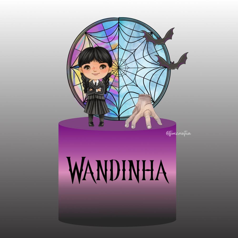 Arquivo de Corte Topo de Bolo - Wandinha