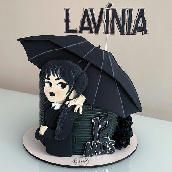 Arquivo de Corte Topo de Bolo - Wandinha