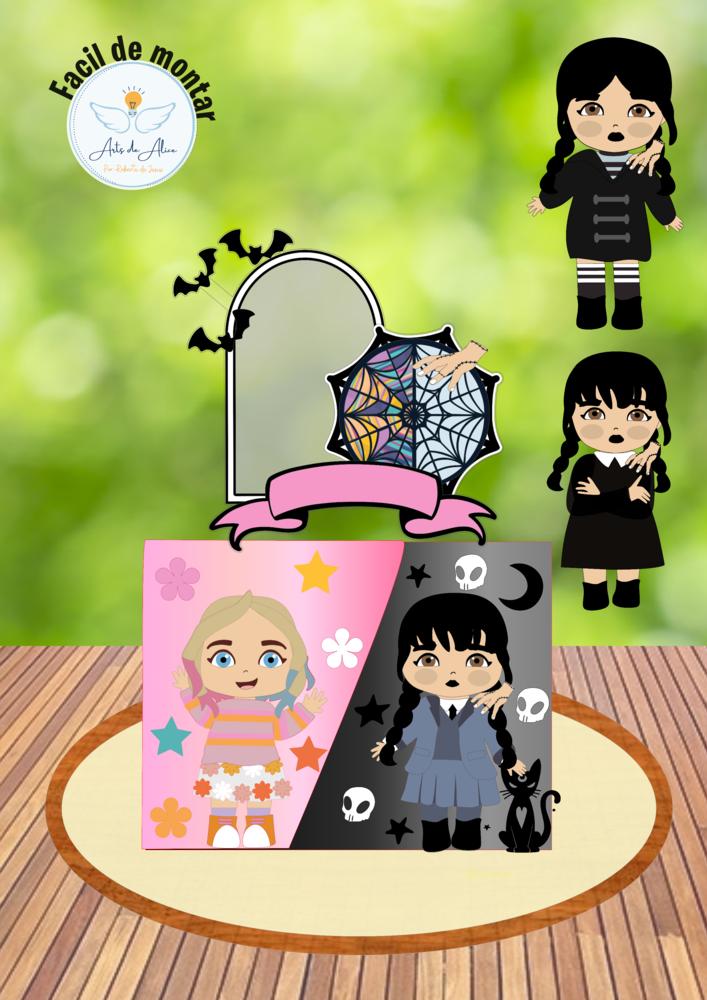 Arquivo de Corte Topo de Bolo - Wandinha