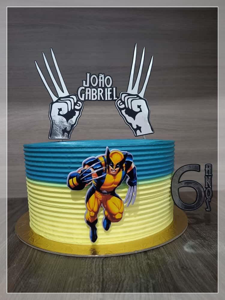 Arquivo de Corte Topo de Bolo - Wolverine