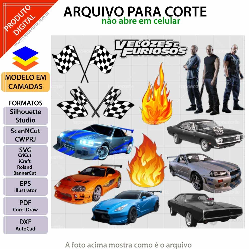 Arquivo de Corte Topo de Bolo - Velozes e Furiosos