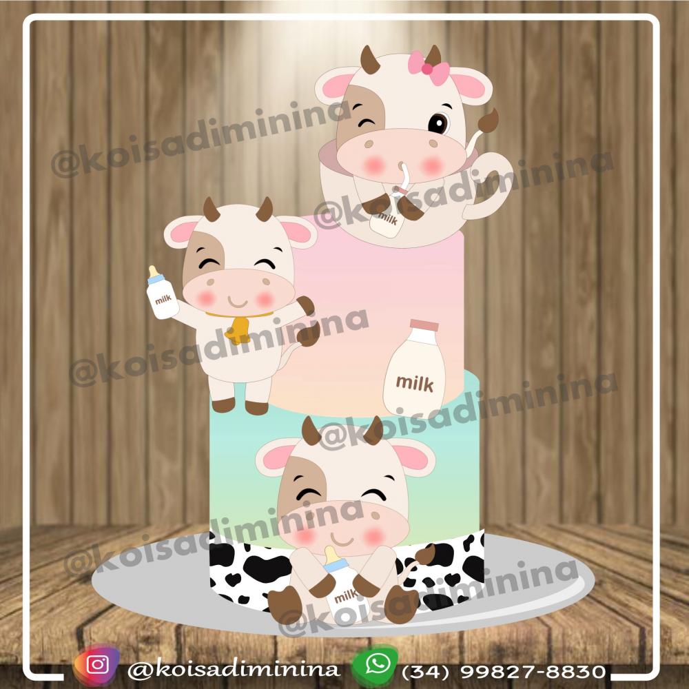 Arquivo de Corte Topo de Bolo - Vaquinha