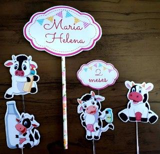 Arquivo de Corte Topo de Bolo - Vaquinha