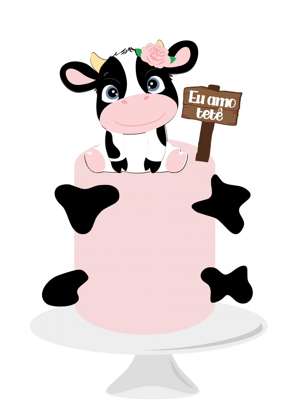 Arquivo de Corte Topo de Bolo - Vaquinha