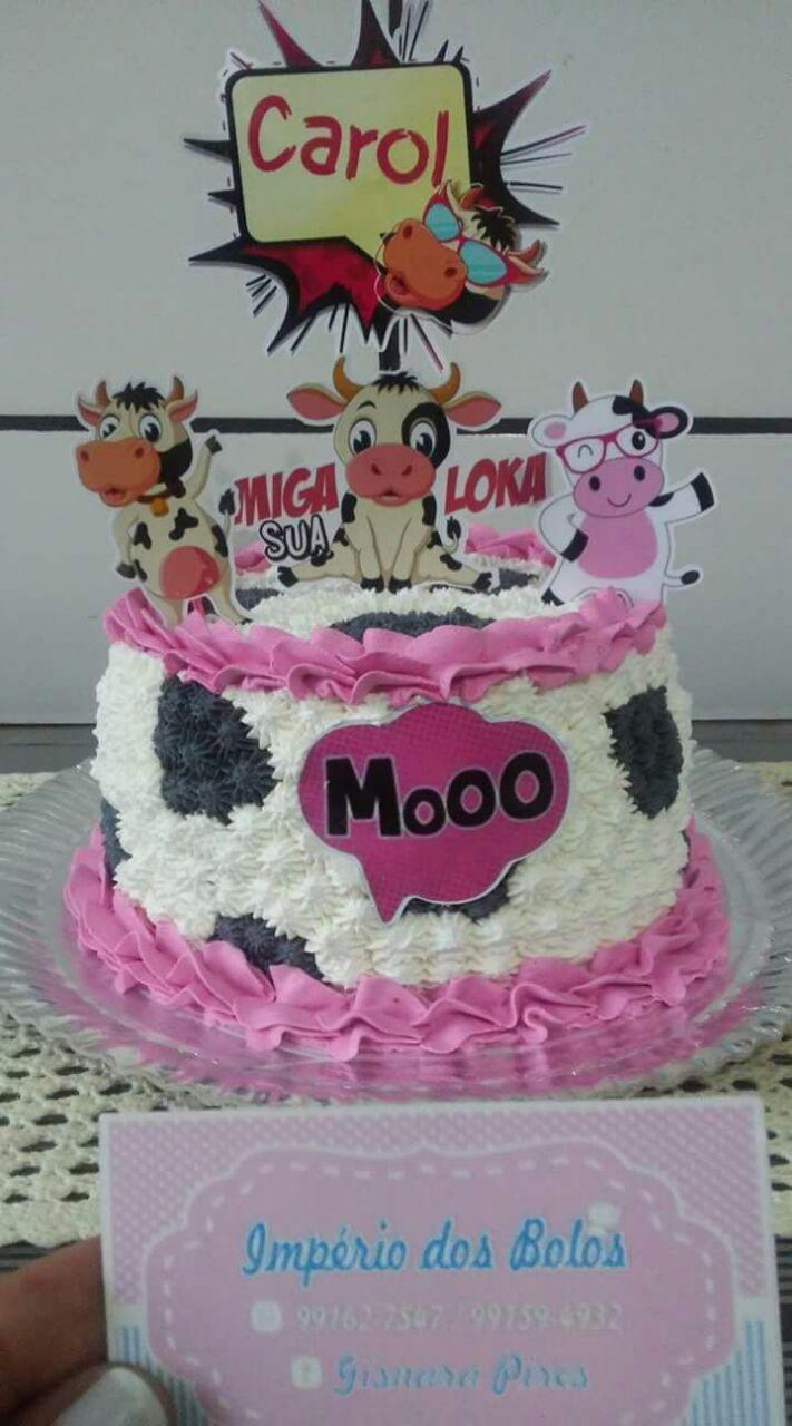 Arquivo de Corte Topo de Bolo - Vaquinha