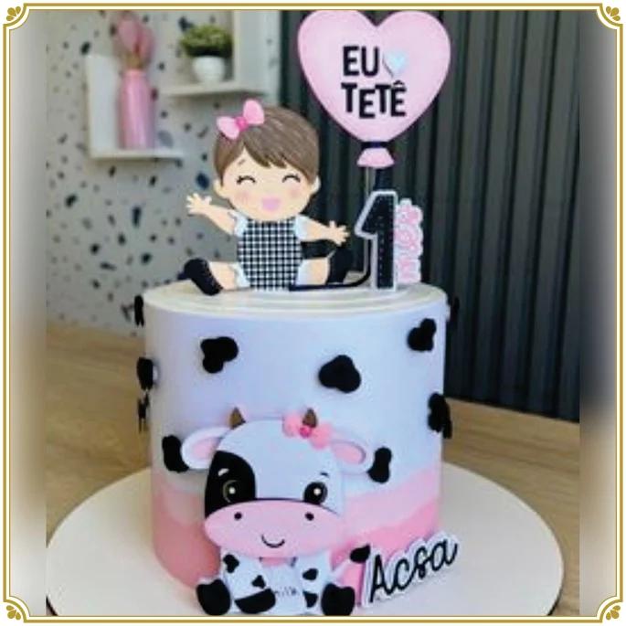 Arquivo de Corte Topo de Bolo - Vaquinha