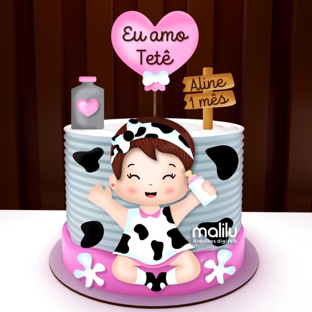 Arquivo de Corte Topo de Bolo - Vaquinha