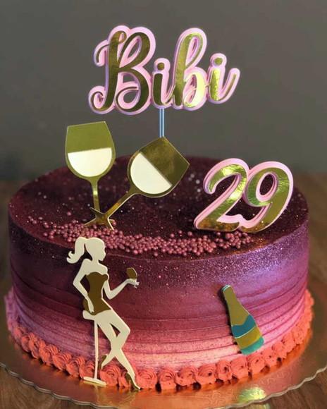 Arquivo de Corte Topo de Bolo  - Vinho