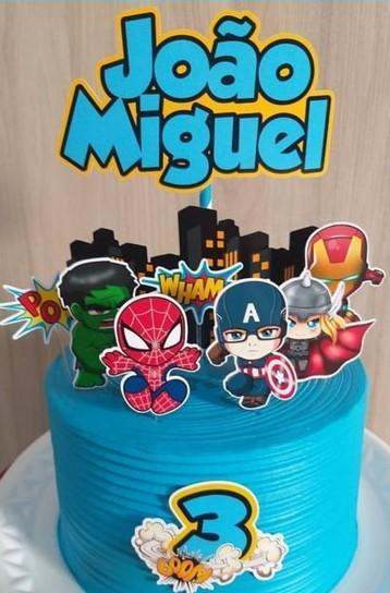 Arquivo de Corte Topo de Bolo -Vingadores