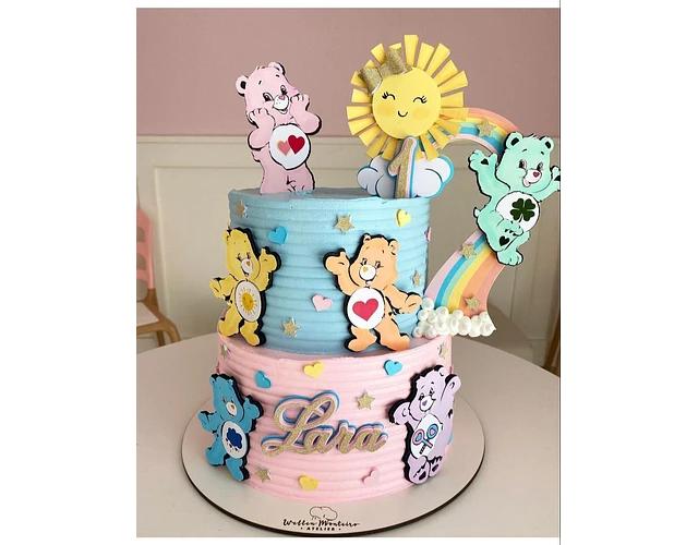 Arquivo de Corte Topo de Bolo -  Ursinhos Carinhosos