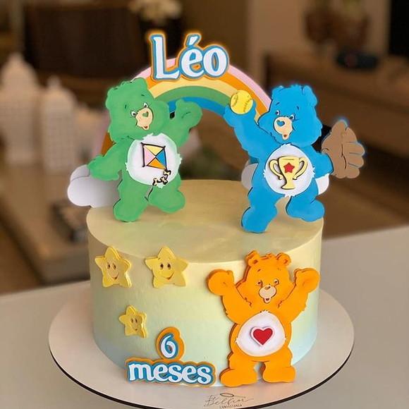 Arquivo de Corte Topo de Bolo -  Ursinhos Carinhosos