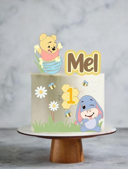 Arquivo de Corte Topo de Bolo -  Ursinho Pooh