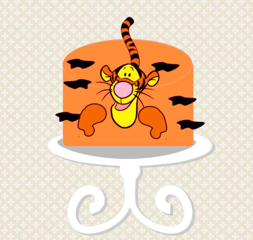 Arquivo de Corte Topo de Bolo -  Ursinho Pooh