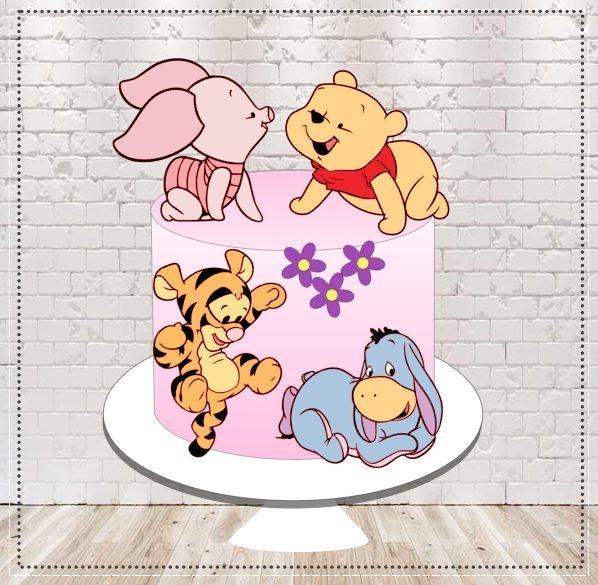 Arquivo de Corte Topo de Bolo -  Ursinho Pooh